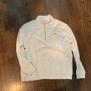 Tommy Bahama Antigua Half Zip Baby Blue